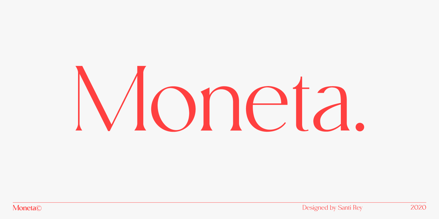 Example font Moneta #1